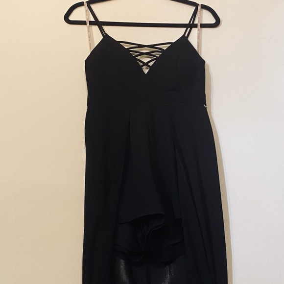 Black Shorts Jumpsuit - Picture 2 of 2